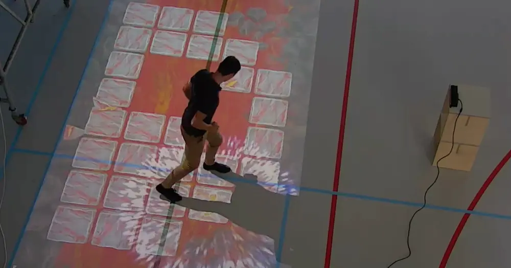 Simple yet fun 'floor is lava' exergame